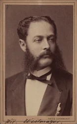 Porträtt av kompositören Wilhelm Westmeyer 1829-1880.