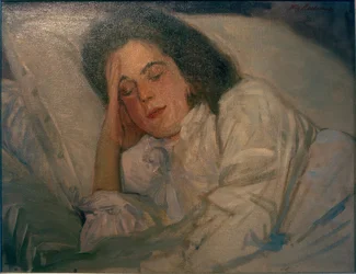 Porträtt av den sovande Alexandra