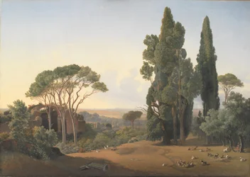 Utsikt från Hadrianus villa, Tivoli