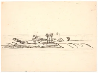 Landskap med en gård