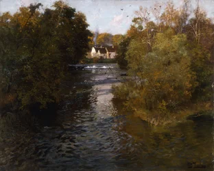 Ett franskt flodlandskap,