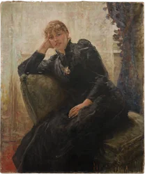Porträtt av en dam (Porträtt av Therese Karl)