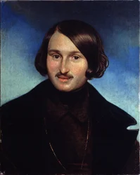 Porträtt av författaren Nikolai Gogol
