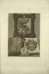 Silverrustning och tsarens sigill. Från den ryska statens antikviteter, före 1853