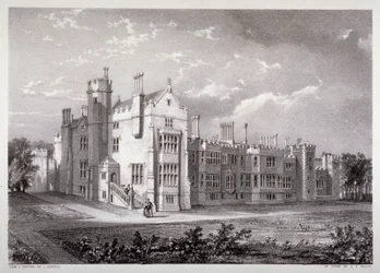 Utsikt över Lambeth Palace, London, c1830