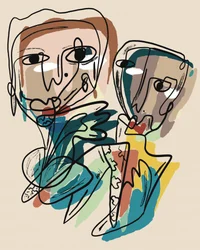 Moderna abstrakta figurer