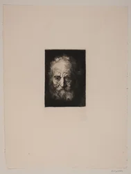 Gubbens huvud. Studera efter Rembrandt