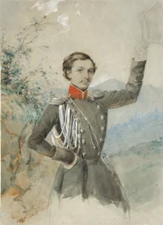 Porträtt av Semyon Dmitrievich Lisanevich 1822-1877, 1847-1849