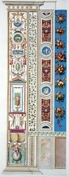Panel från Raphael Loggia i Vatikanen, från 