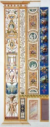 Panel fra Raphael Loggia i Vatikanet, fra 