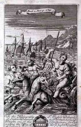 Neptunus i sin vagn, illustration från bok 2, del 4, kapitel 5 av 