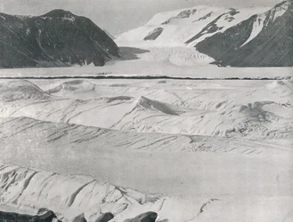 Sprucken is vid ingången till Priestley Glacier, c1911, 1913
