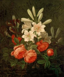 Stilleben med blommor