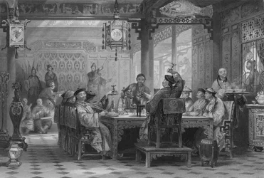 Middag i ett mandarinhus, 1843