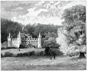 Inveraray Castle, västra Skottland, 1900.