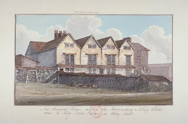 Abbey of St Saviour, Bermondsey, London, 1825