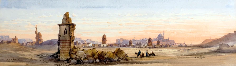 Mamelukgravarna, Khalifernas dal, Kairo (akvarell)
