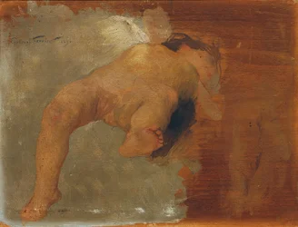 Liggande Putto