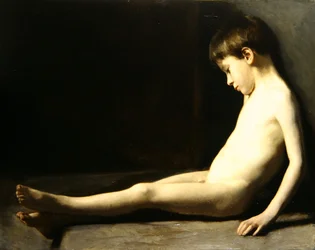 The Young Model Asleep (olja på duk)