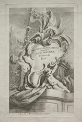 Fontänernas bok: nr 1, titelsida, ca. 1736.
