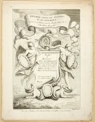Figur (recto och verso), från Premier livre de figures d’Academies graverad delvis av professorerna vid Royal Academy