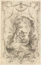 The Eagar Shepherd (Förberedande ritning för plåt 247 i L