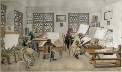 Bartholomäus Fehrs koloristateljé i St. Gallen