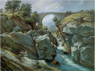 Ponte Brolla nära Locarno