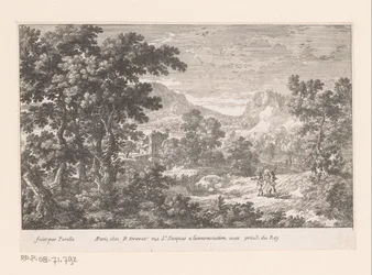 Kristus och Emmaus Landskap med bibliska scener (serietitel)