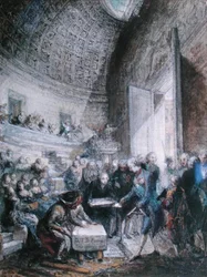 Ludvig XVI (1754-93) Lägger den första stenen till Royal Academy of Surgery