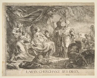 Laban söker sina gudar, 1753.