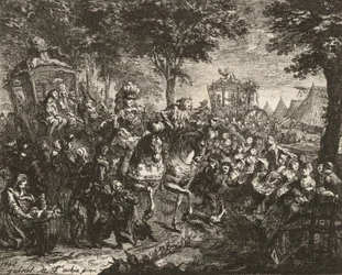 Utsikt över Beson-mässan, 1750.