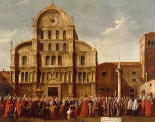 Italien, Veneto, Venedig, Doge av Venedig av kyrkan San Zaccaria