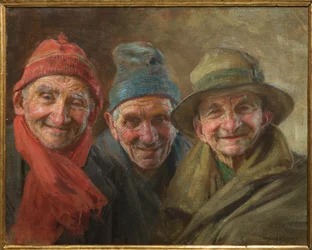 Three Friends 1917 (olja på duk)