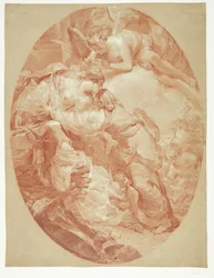 Death of Dido - Oval komposition