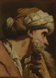 Studie av ett orientaliskt huvud, c.1766-75