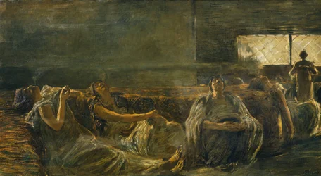 Opium Smokers, av Gaetano Previati (1852-1920)