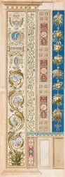 Pilaster Loggia V (dekoration med vackra rankor)