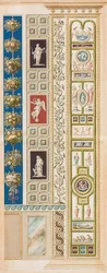 Pilaster Loggia XIII (dekoration med landskap och jaktpjäser)