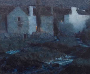 Moonlight, Mills at Pont Aven, c.1900