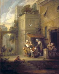 Charity Relieving Distress (olja på duk)