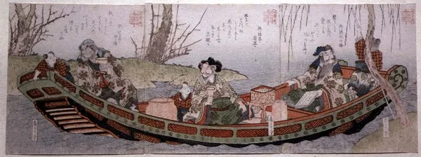 Sendai-gruppens triptyk: Tre hjältar från kungariket Shu, ca 1818-30 (träsnitt)