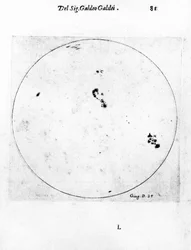 Galileos observation av solfläckar, 1613