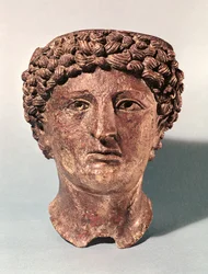 Apollonhuvud, från Lillebonne (brons)