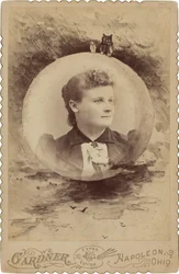 Porträtt av en kvinna,1890-talet (foto)
