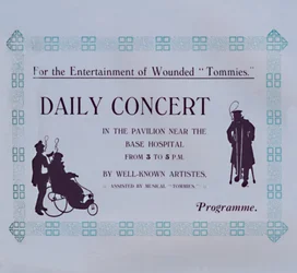 Annons för en konsert, 1917