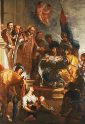 Sankt Bernard omvänder en hertig av Aquitaine,