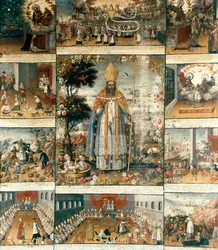 Altartavla över Sankt Nikolaus av Myra eller Bari (270-345)