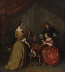 Kortfesten, ca. 1665.