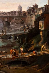 Rom, Tiberinaön, ca 1691/1700 (olja på duk)